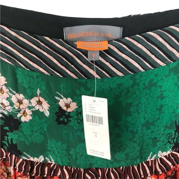 NWT Anthropologie Bhanuni by Jyoti Anarosa Tiered Maxi Skirt Floral Boho 4 $158 - Picture 10 of 12